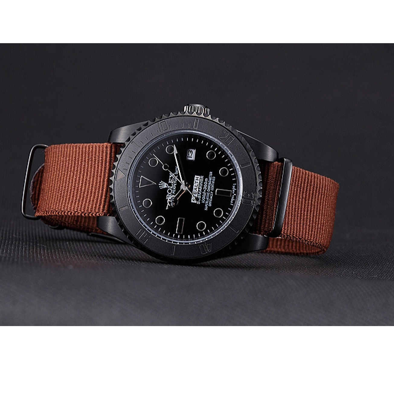AAA Replica Watches 621997 Submariner Stealth Rolex Brown 0727